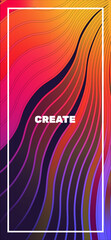 Abstract  gradient  wave. Vector vibrant background, with blending colors and textures. Vector Illustration For Wallpaper, Banner, Background, Card, Book Illustration, landing page
