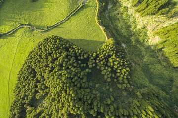 Aerial picture of a landscape
