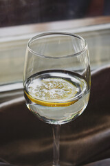 lemon drink in a glass