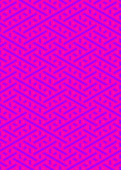 Colour Hexagon Tile Connection art background design illustration