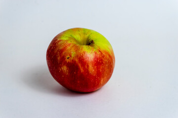 red apple on a white background