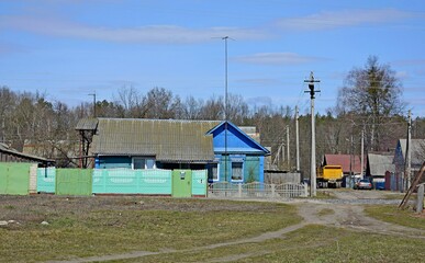Village Korenevka in the Gomel region. Gomel region. Belarus.