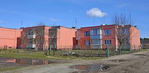 Village Korenevka in the Gomel region. Gomel region. Belarus.