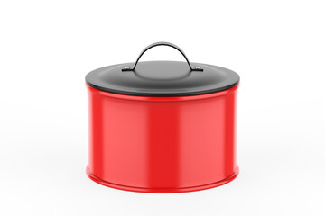 realistic cooking pot isolated on white background. 3D illustration