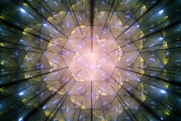 Close up Abstract Kaleidoscope Texture Background.