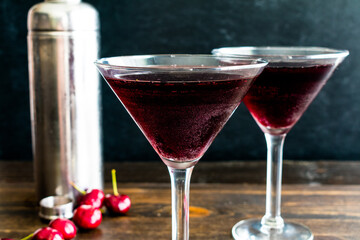 Cherry Martini (aka Cherrytini): Two sweet martinis made with cherry liqueur, cherry juice, and vodka