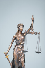 Statue of Justice - lady justice, law concept.