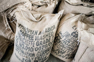 Ethiopian Coffee Bean Burlap Bags