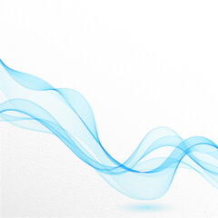 blue abstract wave. presentation template. decor for shell brochures, flyers, postcards. layout for an advertising banner. eps 10