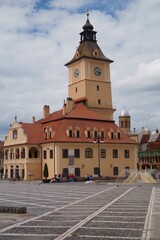 Fototapeta na wymiar House of the councill , City hall of Brasov (Casa Sfatului), Transylvania, Romania 