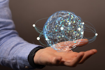  Digital Network and data concept.
