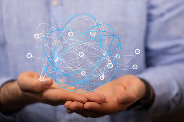  Digital Network and data concept.