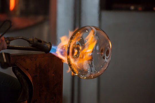Glass Blowing with Fire