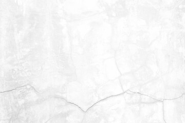 Old White Broken Concrete Wall Background, Suitable Presentation and Backdrop.