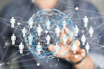  Digital Network and data concept.
