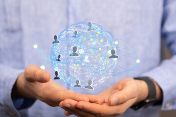 Digital Network and data concept.
