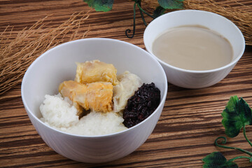 Kolak Durian Ketan or Kolan Durian Ketan is a traditional food from Indonesia