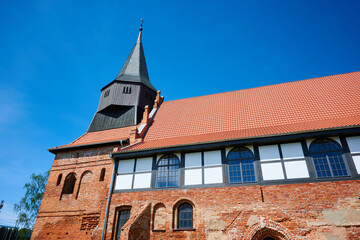 14th Century Church of the Holy Guardian Angels in Cedry Wielkie. Poland