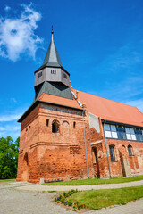 Fototapeta premium 14th Century Church of the Holy Guardian Angels in Cedry Wielkie. Poland