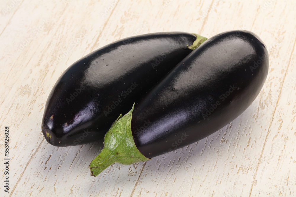 Wall mural raw eggplant ready for cooking