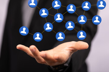 organization chart team concept networking group