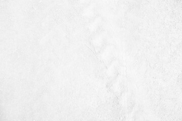 Wheel Marks on White Dirt Road Background.