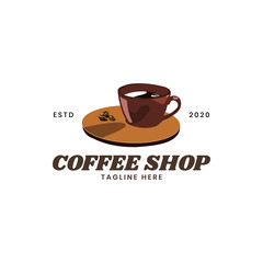 Coffee logo template Premium Vector