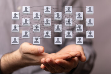 internet net and data digital concept teamwork.