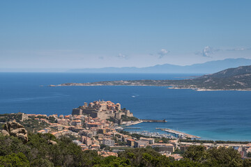 Citadel and port of Calvi in Corsica