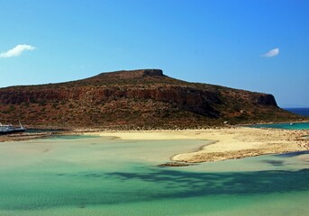 Obraz premium Balos lagoon on the coast of Crete, Greece