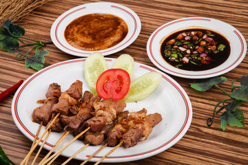 Sate Hadori or hadori satay is a traditional food from Bandung Indonesia