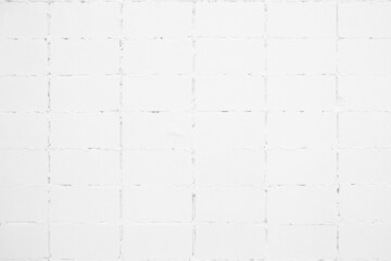 White Brick Block Wall Texture Background.