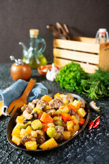 vegetabkes with meatballs