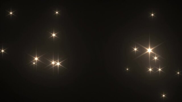 stars flash lights effect overlay
