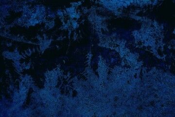 Abstract Classic Blue Grunge Concrete Wall Texture Background.