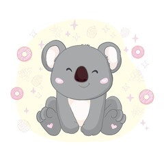 Cute Koala - Vector