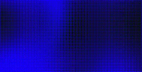 Indigo blue  dotted texture background. Contrast vector half tone. Retro comic effect overlay. Rough dotted gradient. Dot pattern on transparent backdrop. Shading halftone texture for graphic design