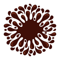 chocolate brown splash blob, drop brown liquid splash, icon splashing chocolate blob droplet, illustrations cocoa brown liquid splash shape, symbol water chocolate drop splatter flow for background ad