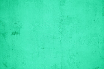 Abstract Neo Mint Color on Grunge Concrete Wall Texture Background that the one of 2020 Color Trends.