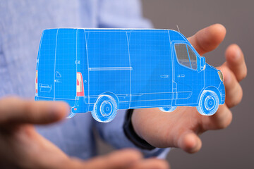 Fototapeta na wymiar logistics and delivery concept digital 3d.
