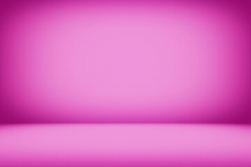 Abstract Luxury Fuchsia or Magenta Pink Color Gradient Studio Backdrop with Grains, Suitable for Product Presentation, Mockup and Background.