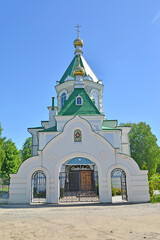 Church of the Iversk Icon of the Mother of God on summer day. Rybinsk, Yaroslavl region