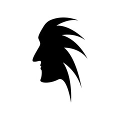 Face art icon illustration