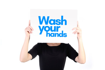 Wash your hands against coronavirus, covid-19, 2019-ncov, sars-CoV-2. Pandemic virus threat.