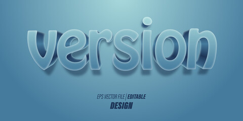 Editable 3D text effect with bright blue gradient colors with playful themes for posters, banners and website promotions.