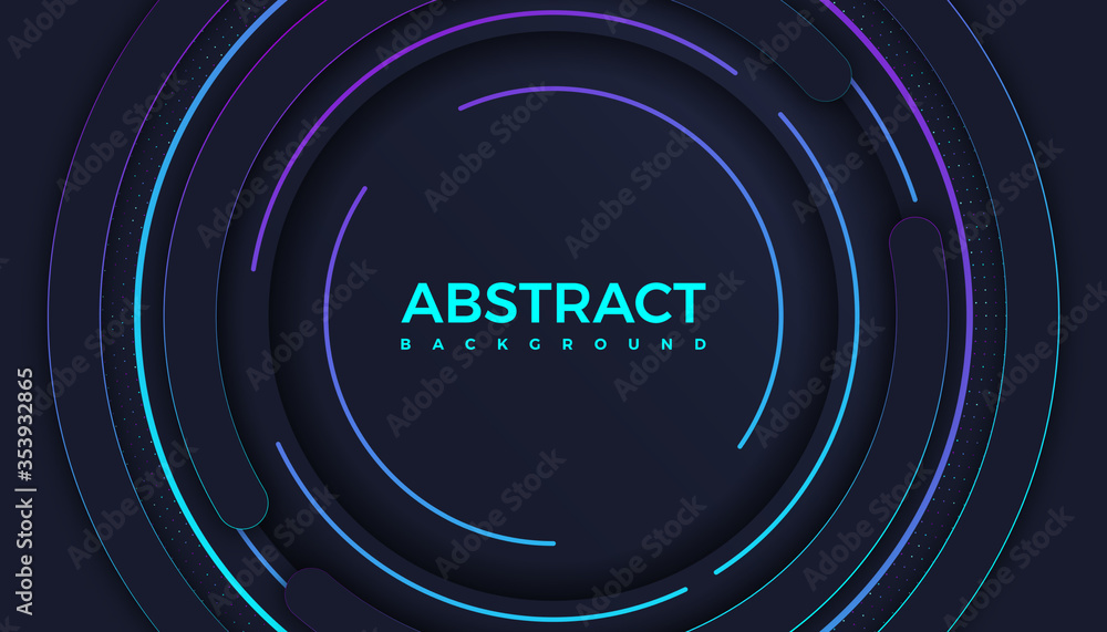 Poster modern gradient bright color. geometric background. abstract website landing page with circles illus