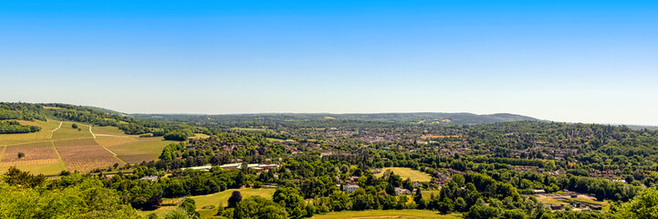 Fototapeta na wymiar View of Surrey Hills - Surrey, United Kingdom