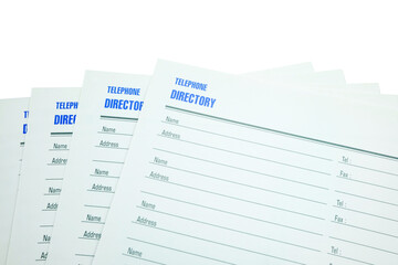 Telephone Directory Paper Note Background.