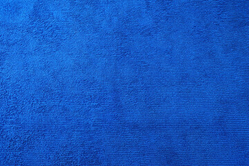 Old Blue Microfiber Cloth Texture Background.