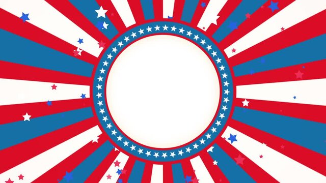 4th of July Independence Day animation.